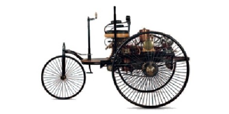 Built in 1885 and patented in 1886, Karl Benz's Motorwagen had many clever features